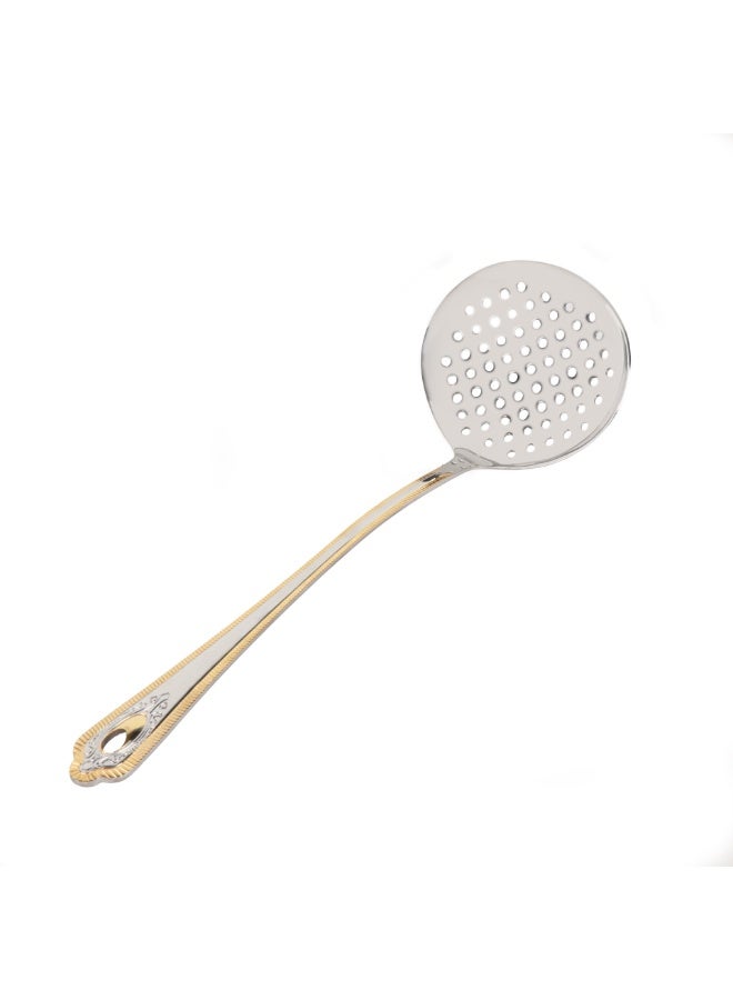 B&D Kitchen Skimmer – Stainless Steel Straining & Skimming Spoon for Cooking - Image 2